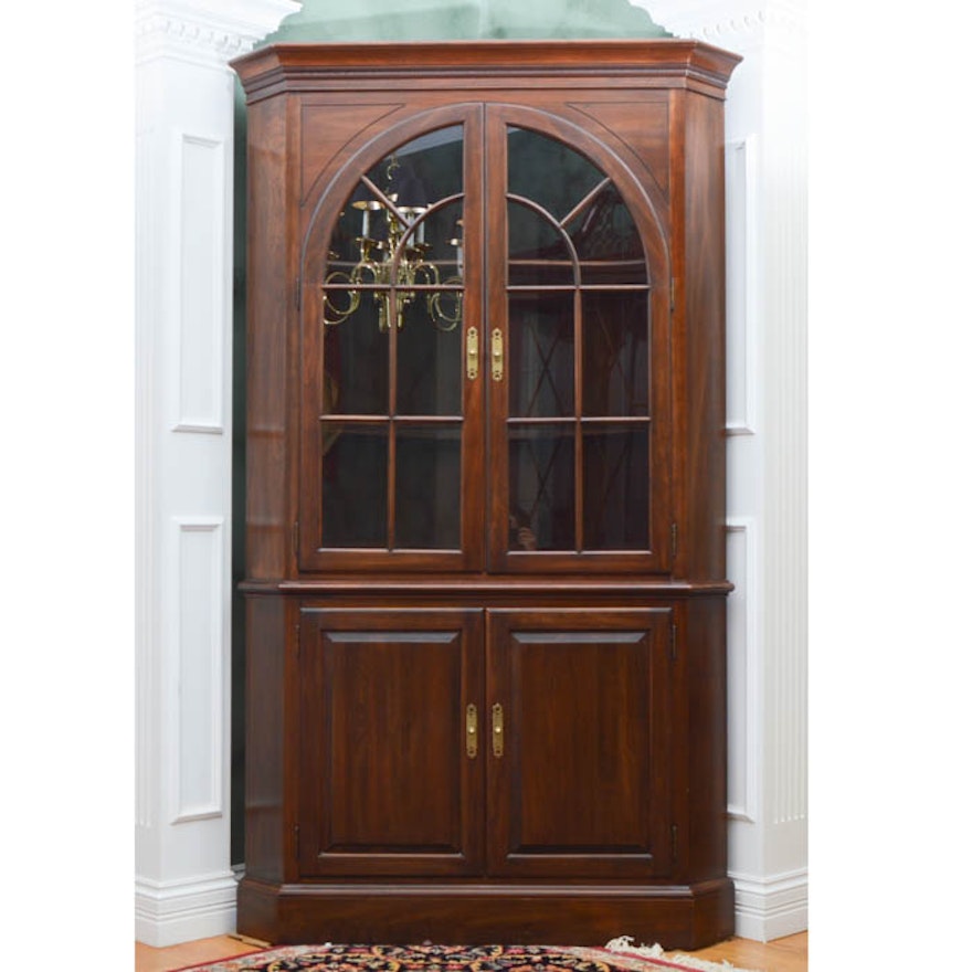 Mahogany Corner Cupboard