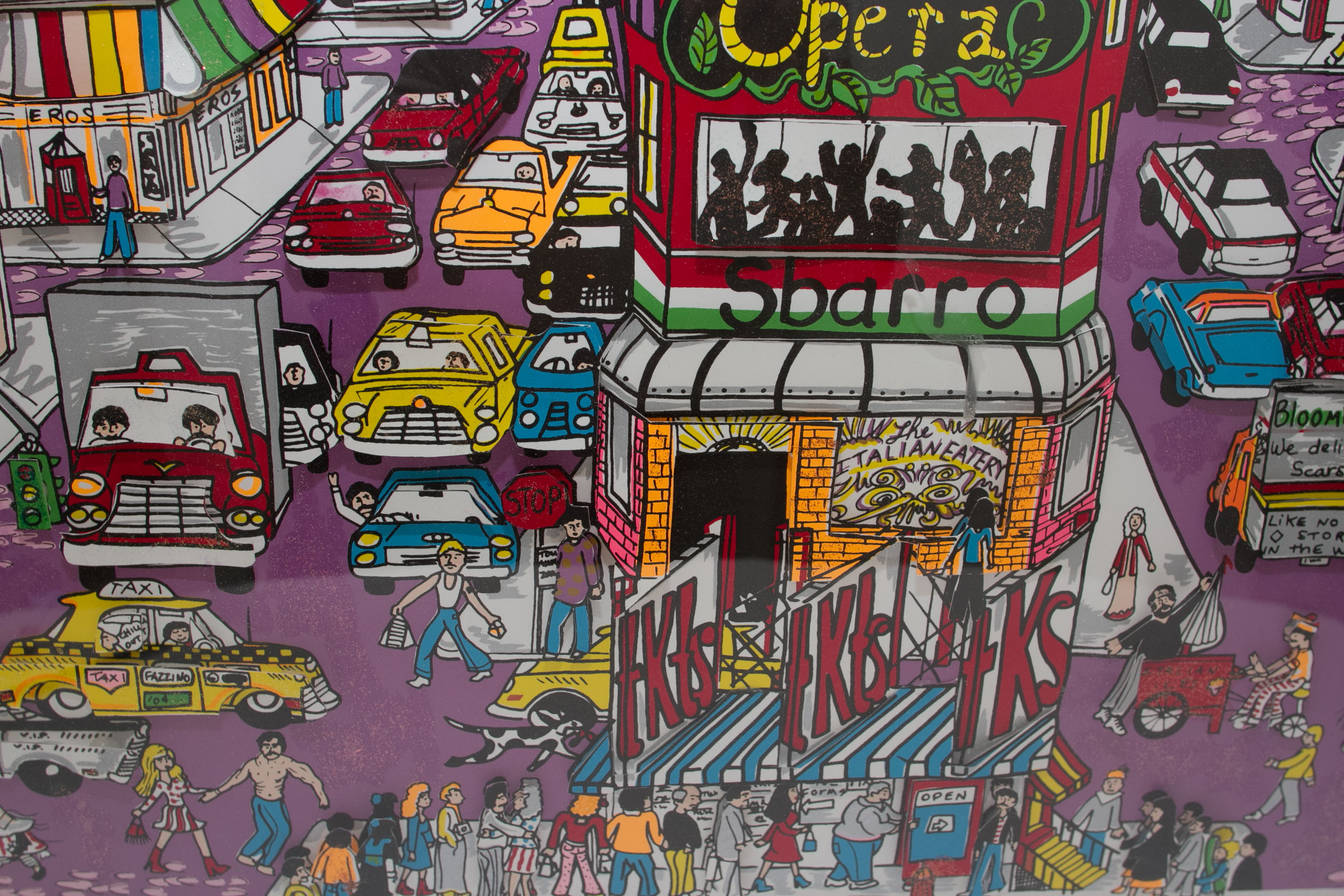 Charles Fazzino Limited Edition "Night on Broadway" 3D Pop Art