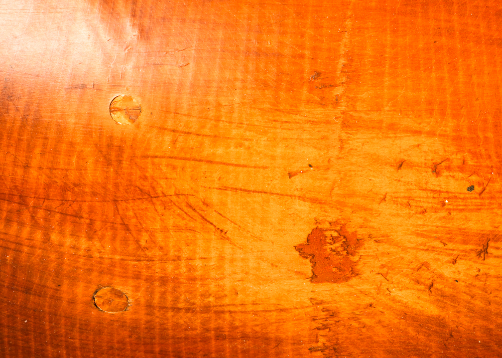 Antique Maple Dough Bowl on Legs