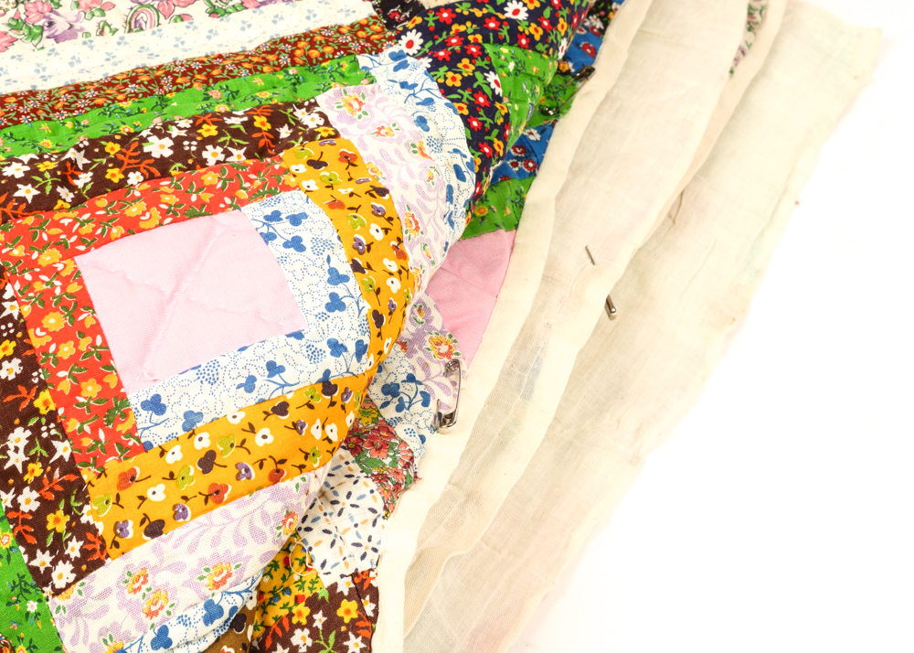 Vintage "Log Cabin" Quilt