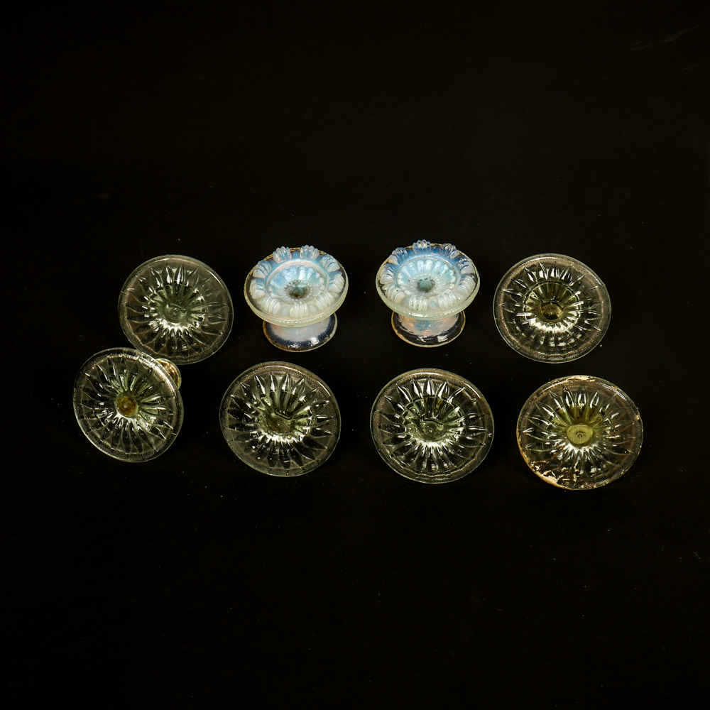 Antique Glass Drawer Pulls