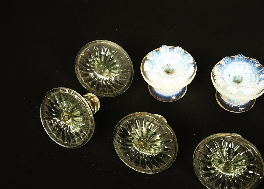 Antique Glass Drawer Pulls