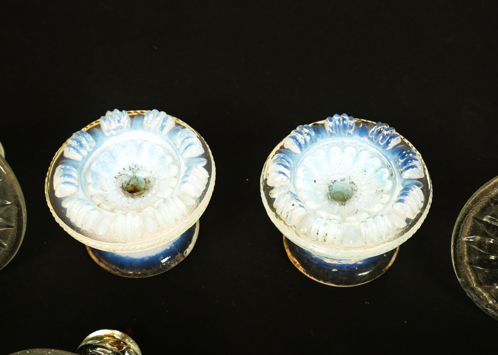 Antique Glass Drawer Pulls