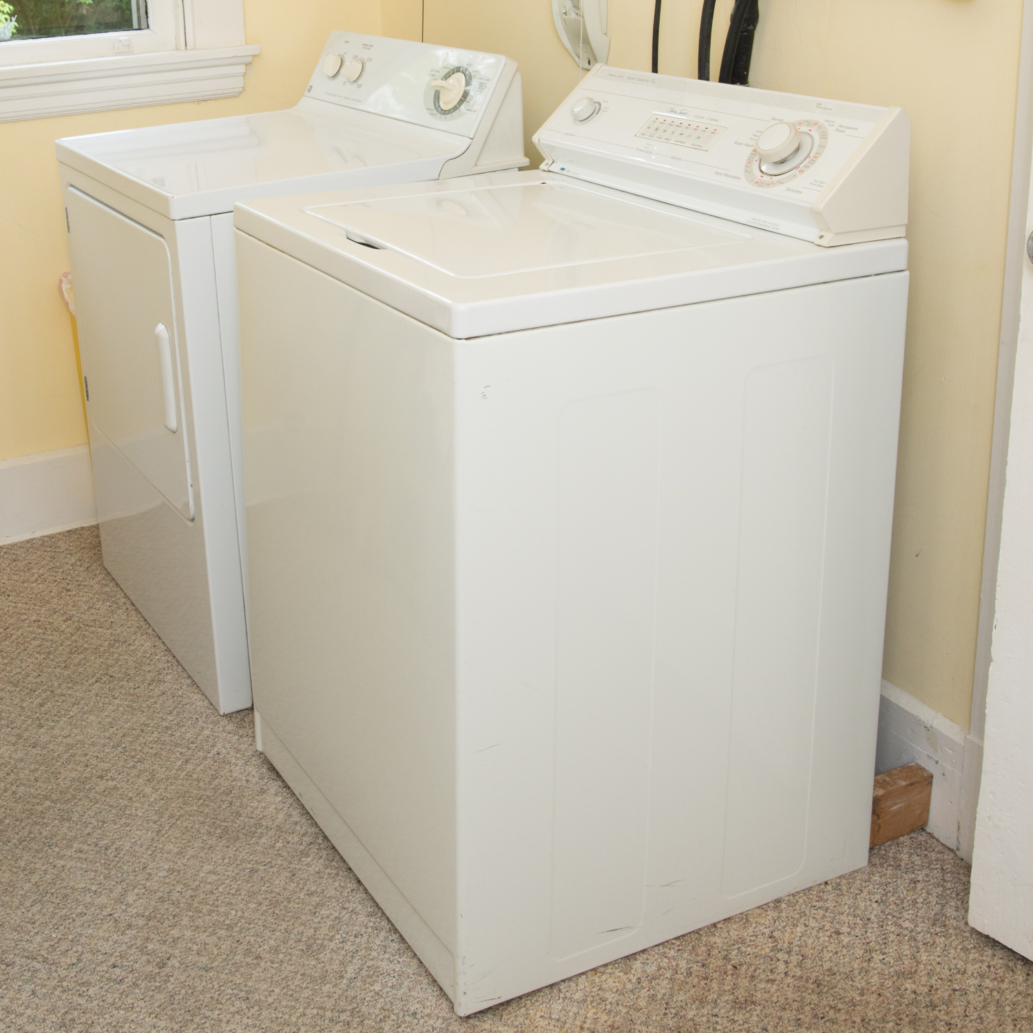 Whirlpool Washer & General Electric Dryer
