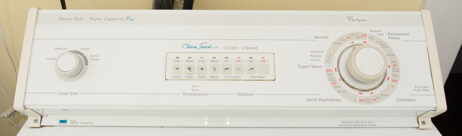 Whirlpool Washer & General Electric Dryer