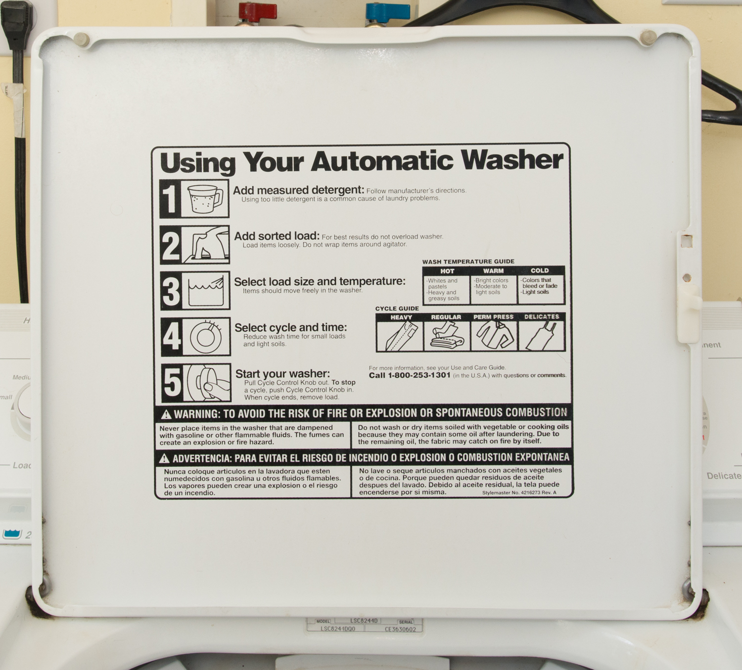 Whirlpool Washer & General Electric Dryer