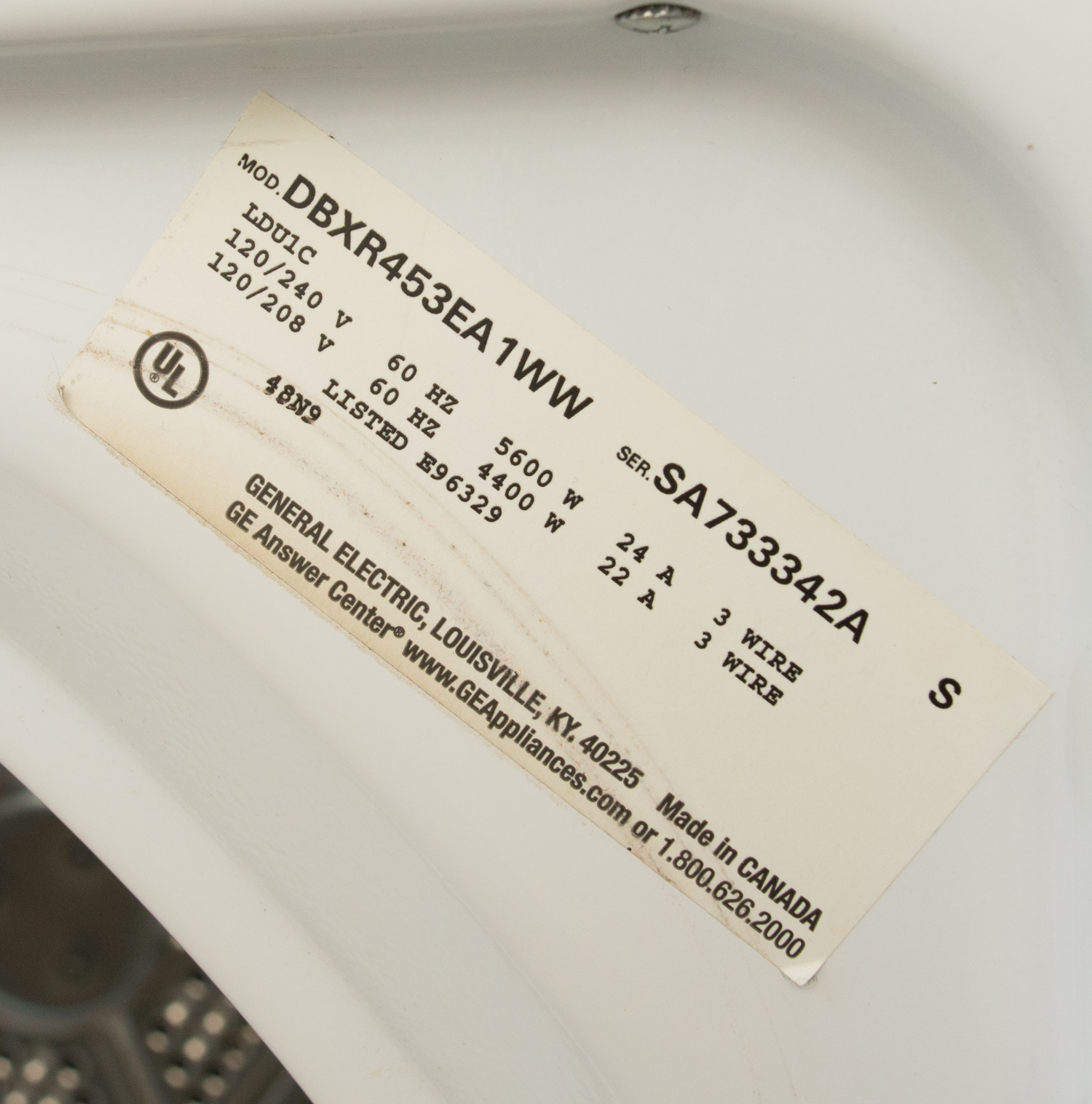 Whirlpool Washer & General Electric Dryer