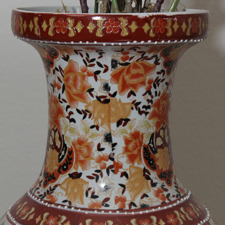 Chinese Decorative Vase and Flowers