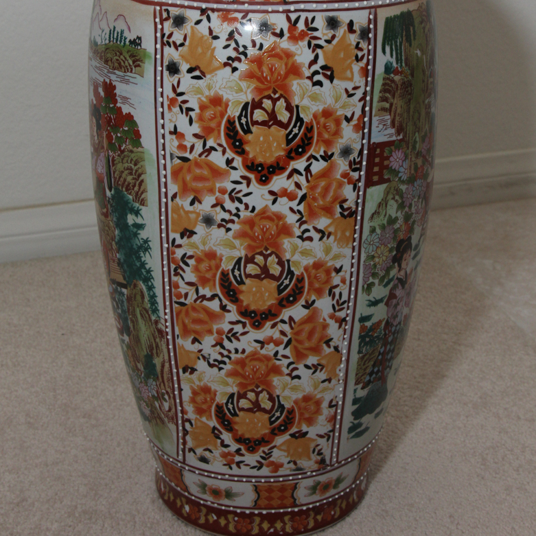 Chinese Decorative Vase and Flowers