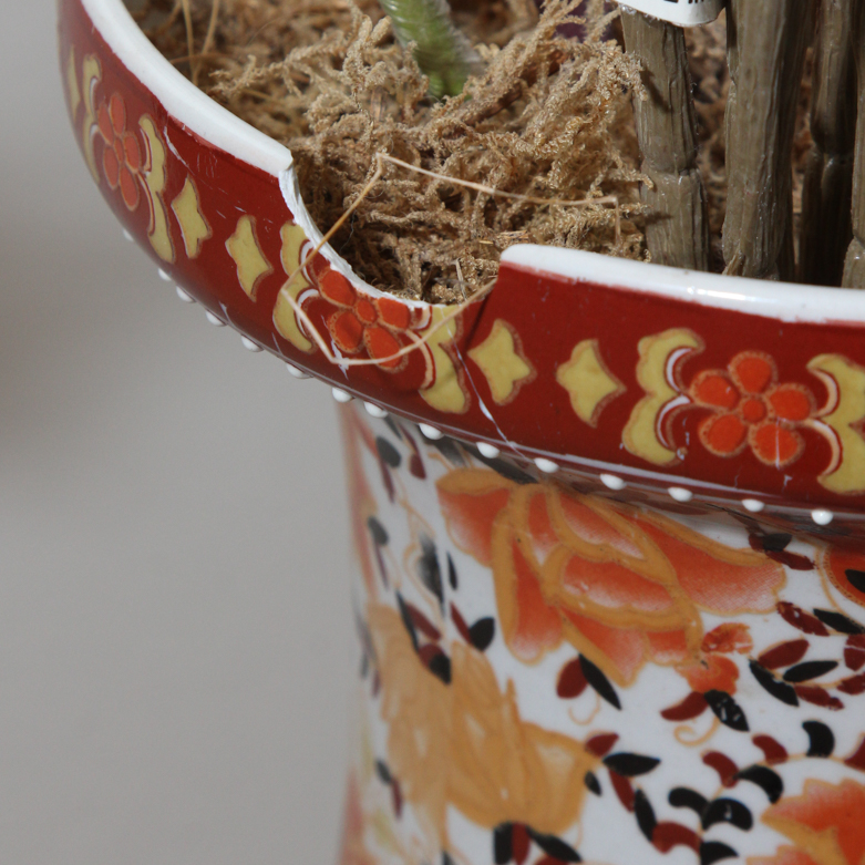 Chinese Decorative Vase and Flowers