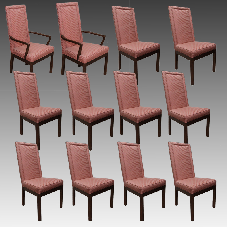 Set of Upholstered Dining Room Chairs