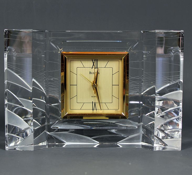 Seth Thomas Mantel Clock With Bulova Crystal Shelf Clock