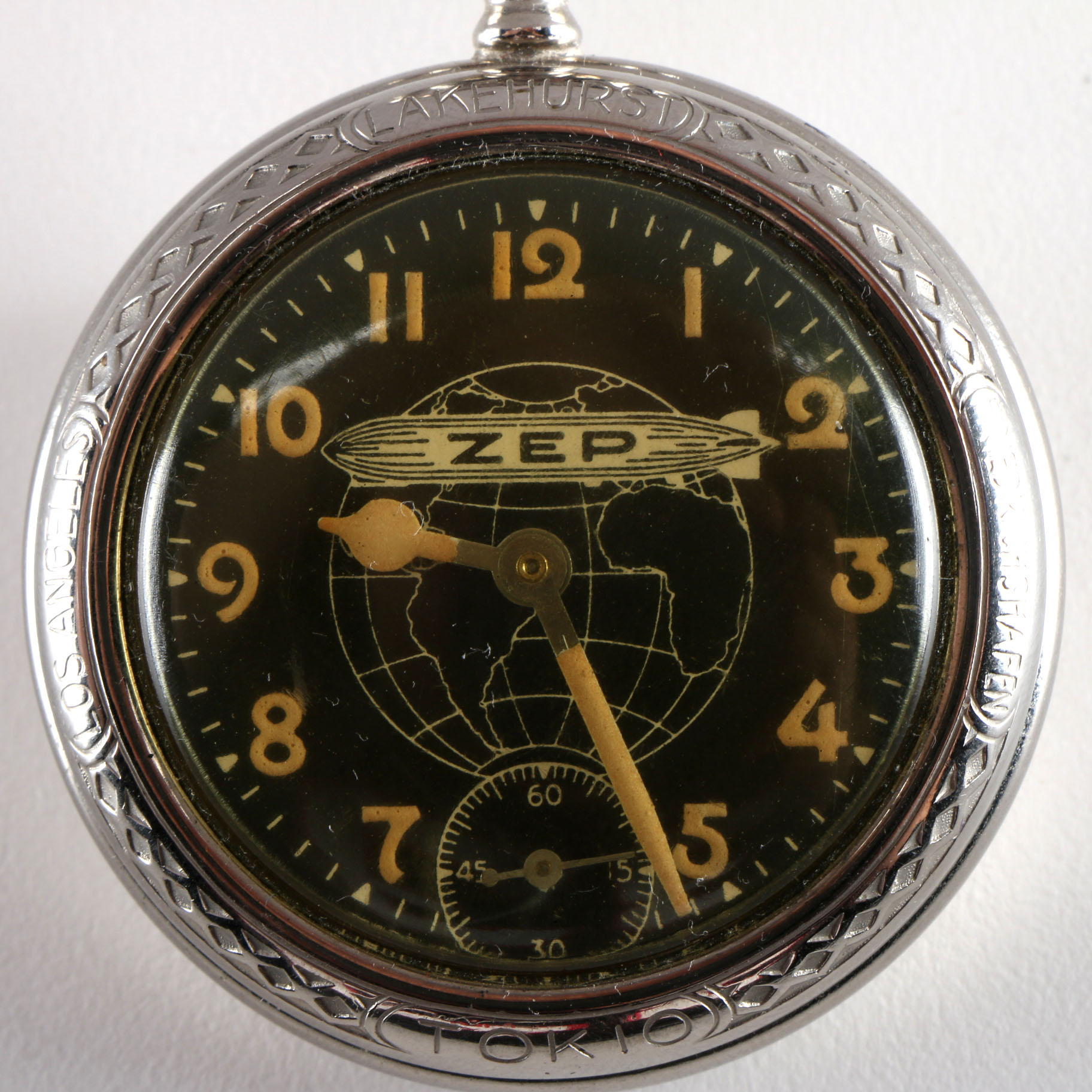 Circa 1929 Graf Zeppelin Commemorative Pocket Watch