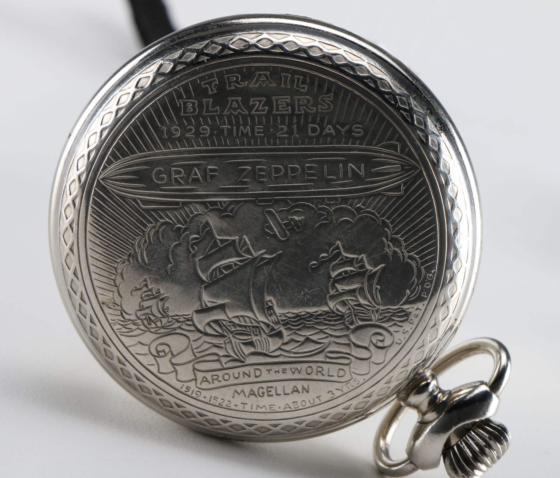 Circa 1929 Graf Zeppelin Commemorative Pocket Watch