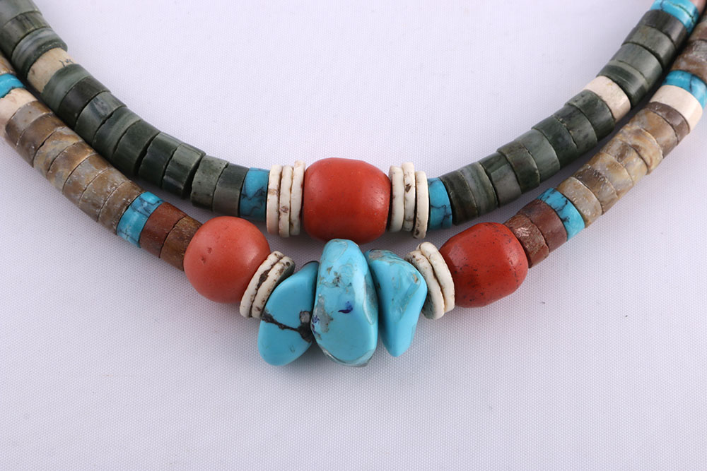 Vintage Turquoise Bracelets and Beaded Necklace