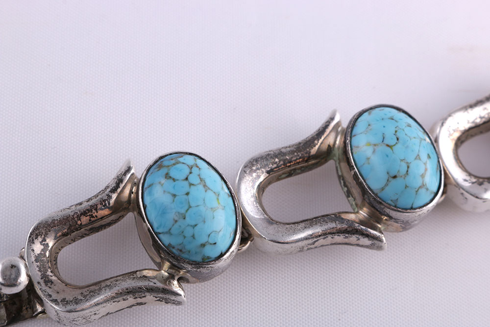 Vintage Turquoise Bracelets and Beaded Necklace