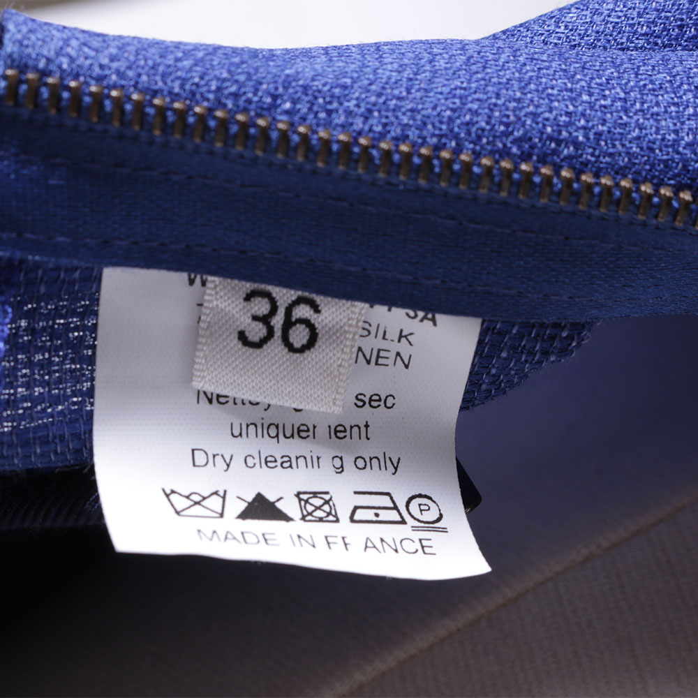 2009 Lanvin Silk and Linen Strapless Cocktail Dress