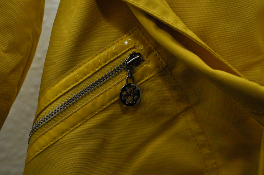 Yellow Tory Burch Trench Coat