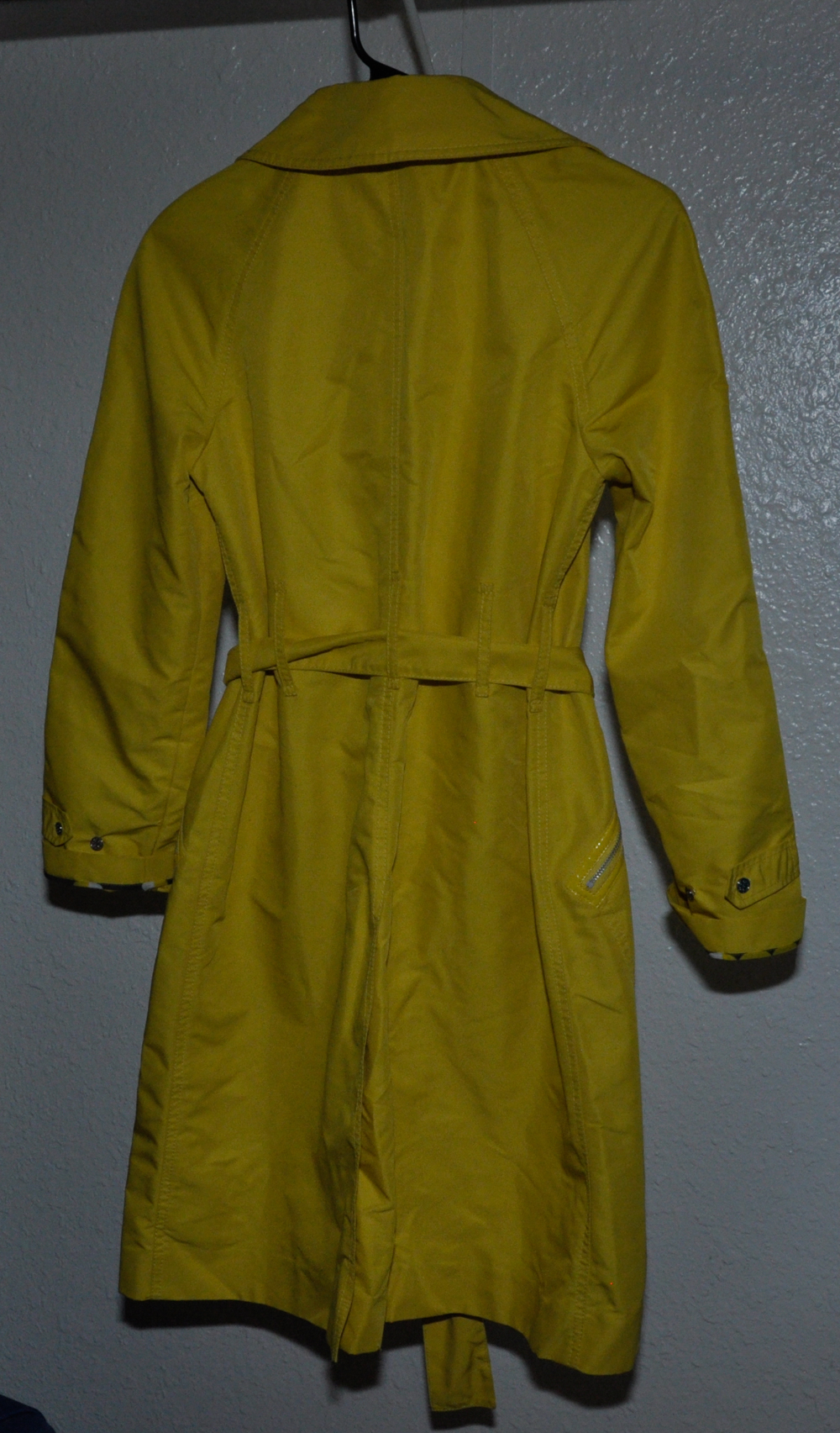 Yellow Tory Burch Trench Coat