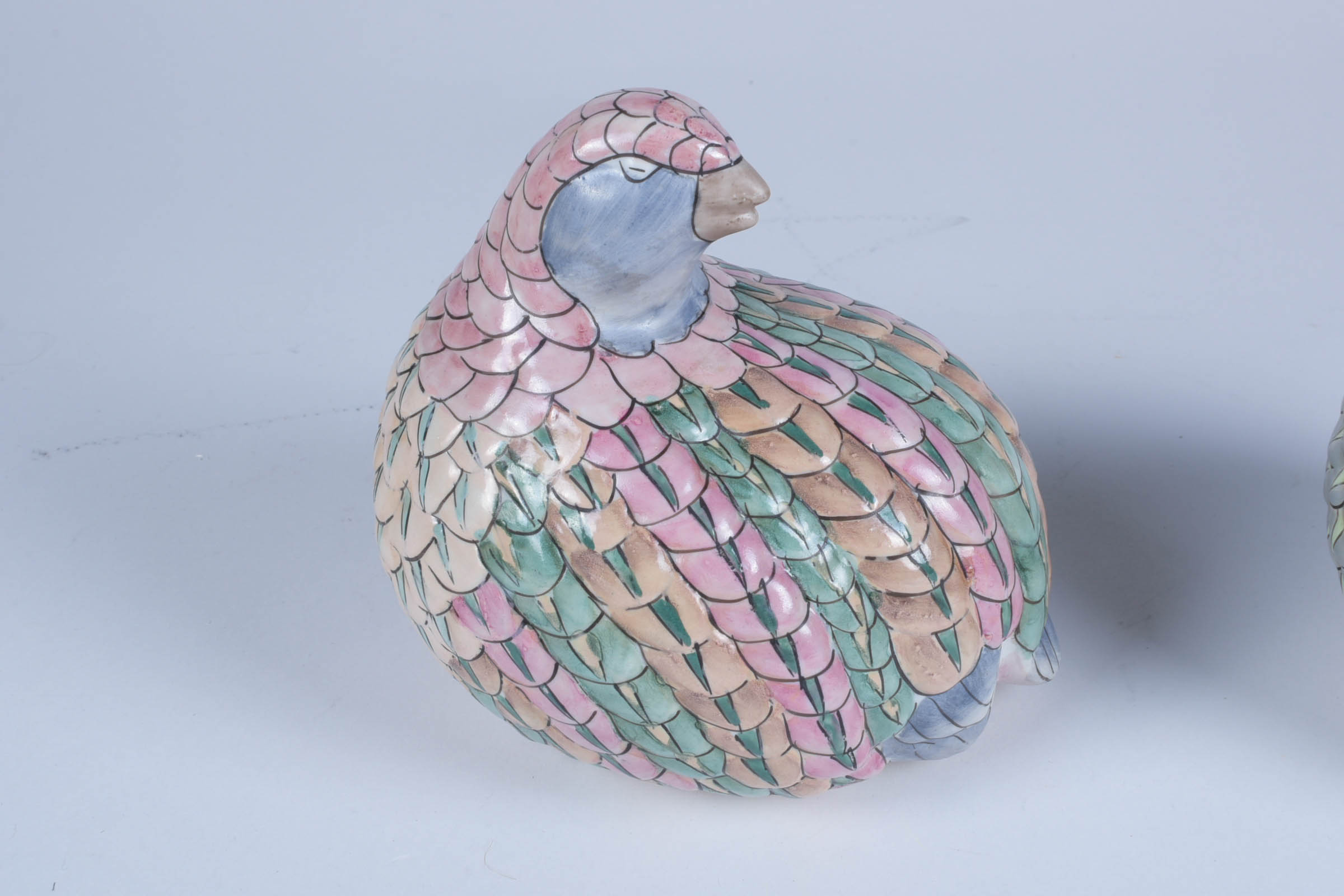 Pair of Hand-Painted Bird Figurines