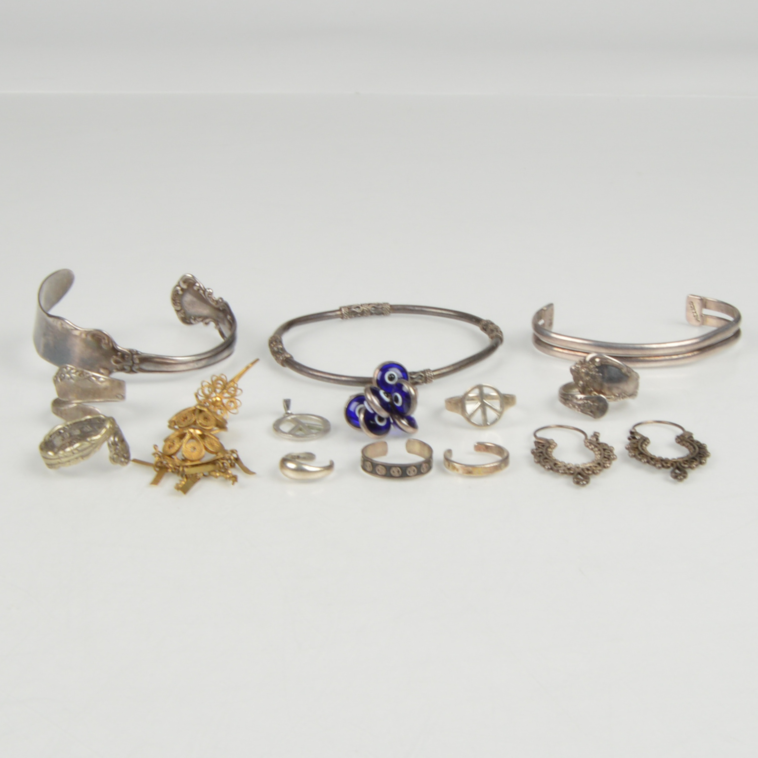 Vintage Style Sterling Silver Jewelry Assortment