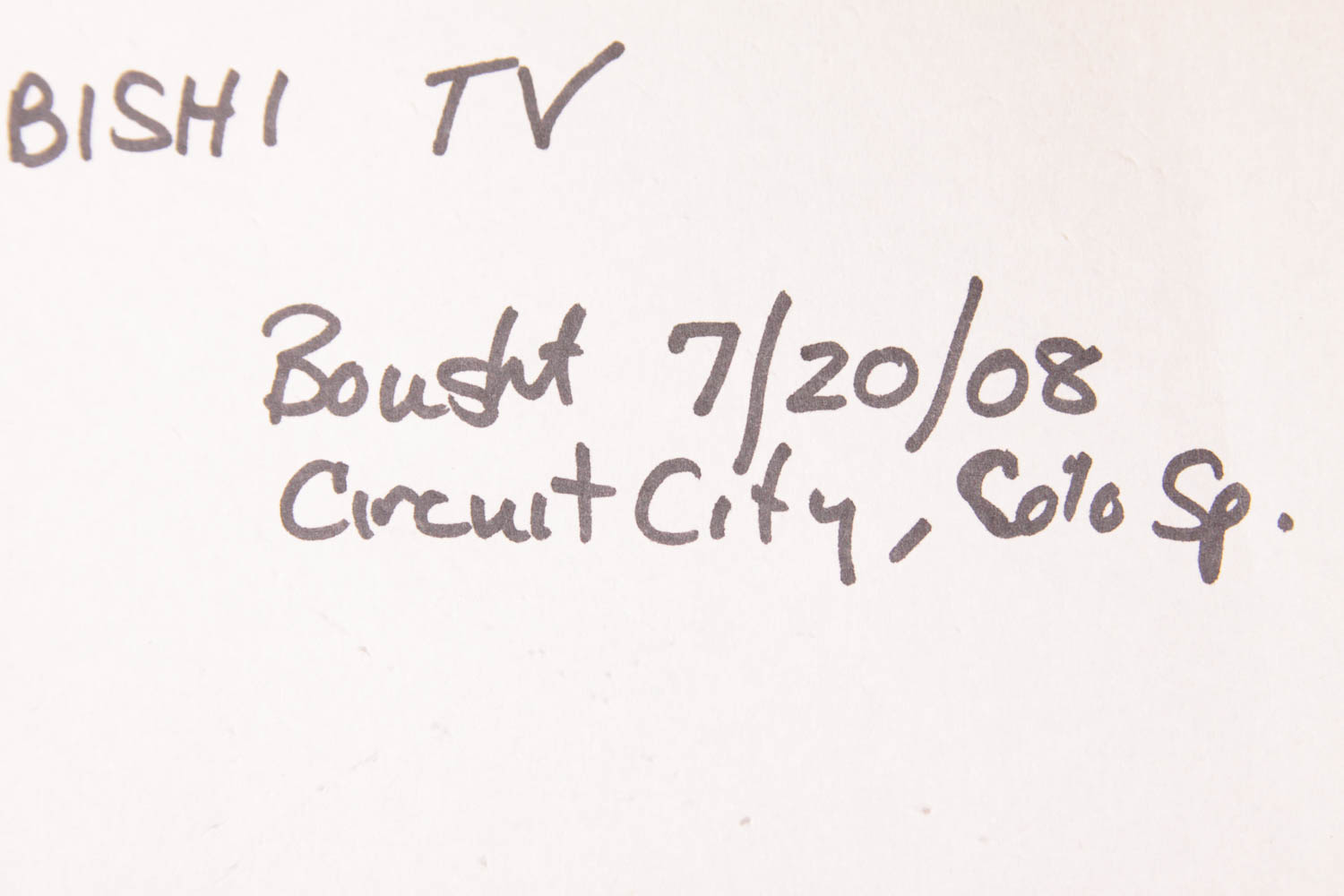 Mitsubishi Flat-Screen Television