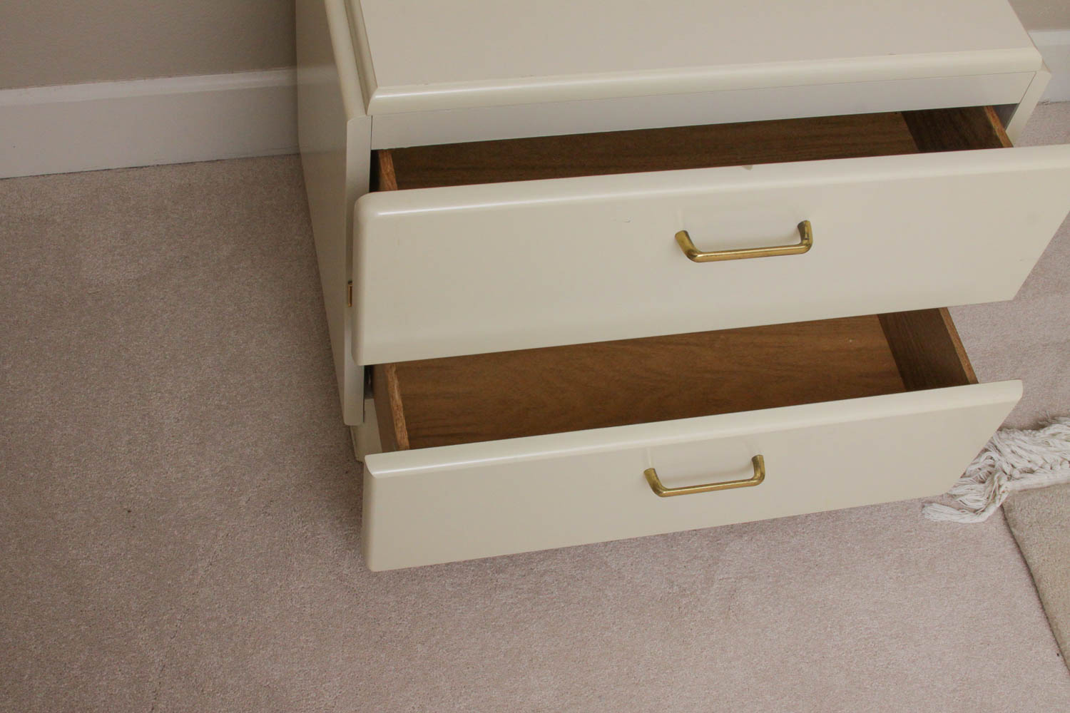 White Wood Night Stand