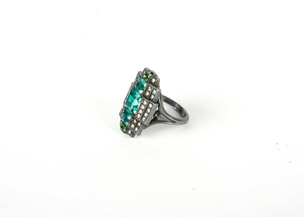 Sterling Silver Art Deco Ring