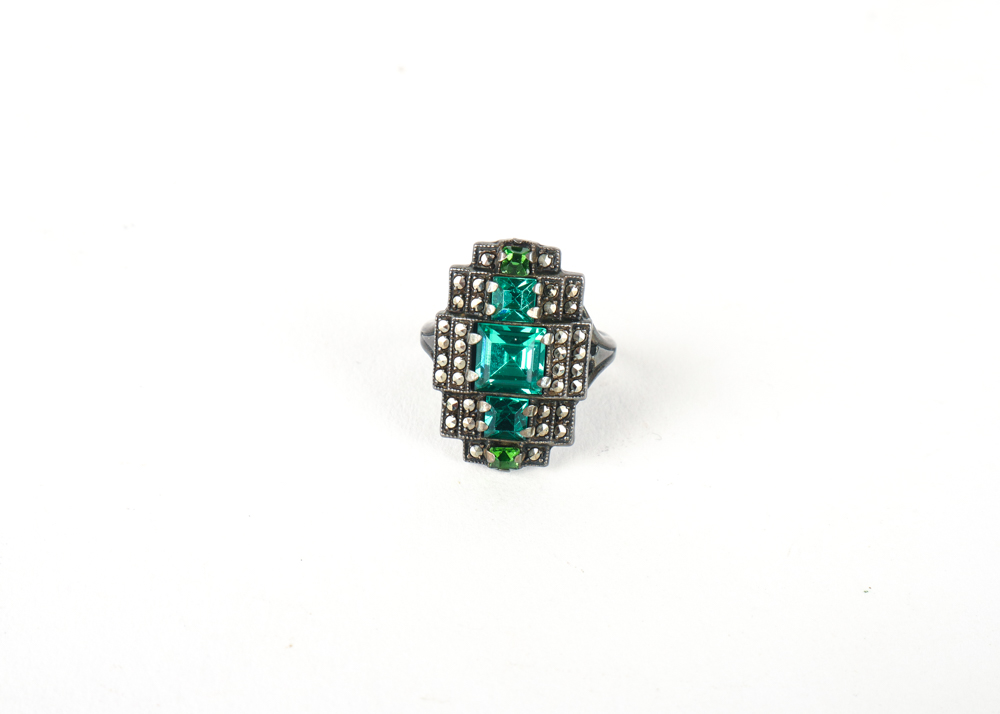 Sterling Silver Art Deco Ring