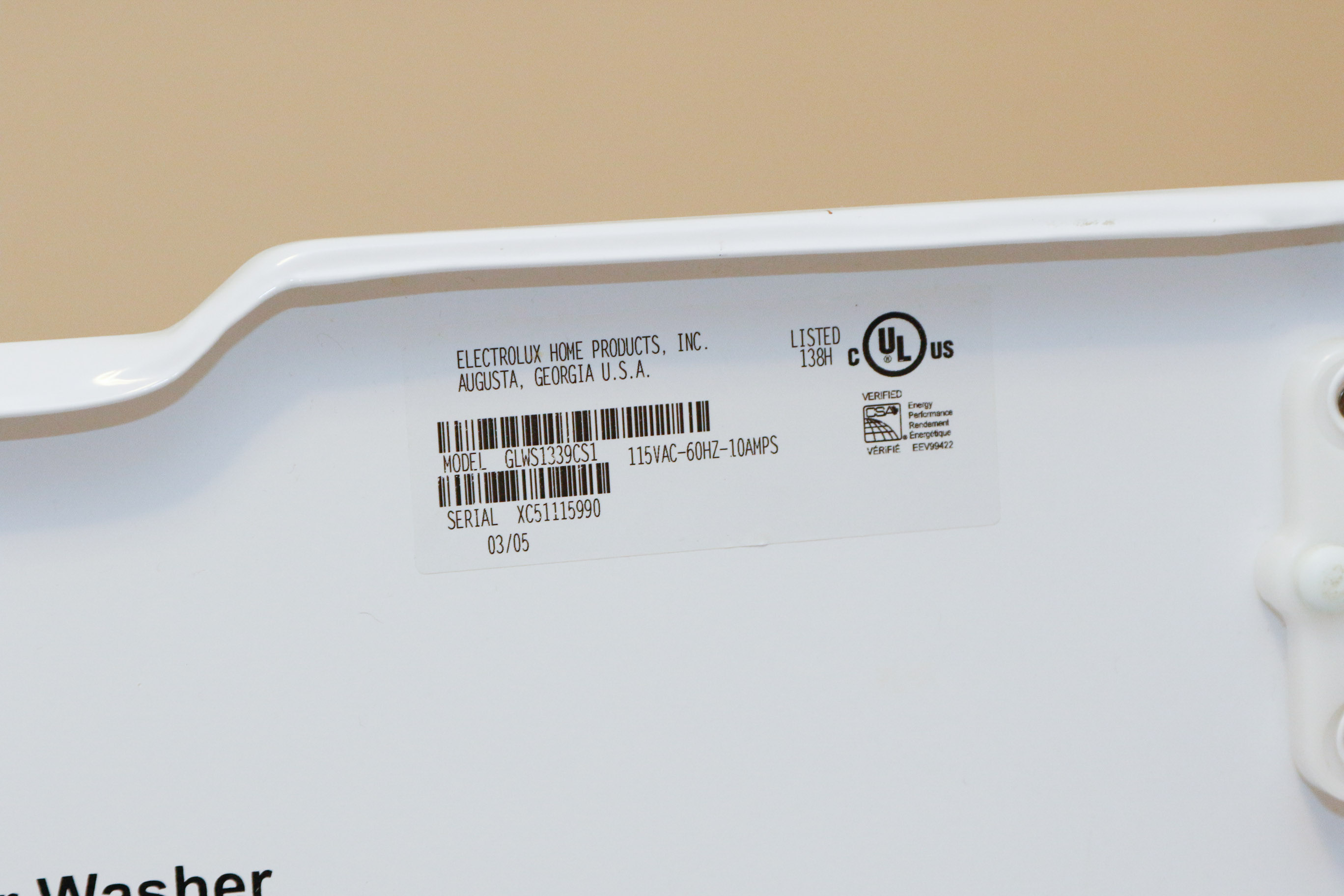 Frigidaire Gallery Washer and Whirlpool Estate Dryer Set