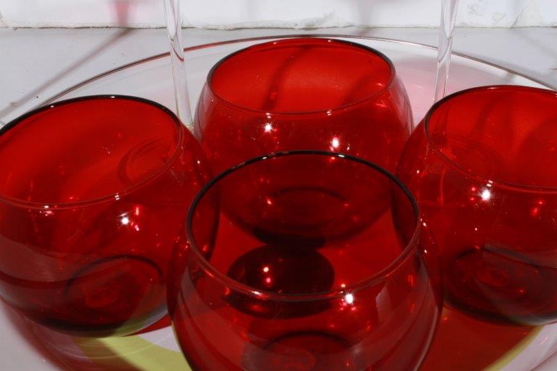 Wine Glasses With Matching Votives