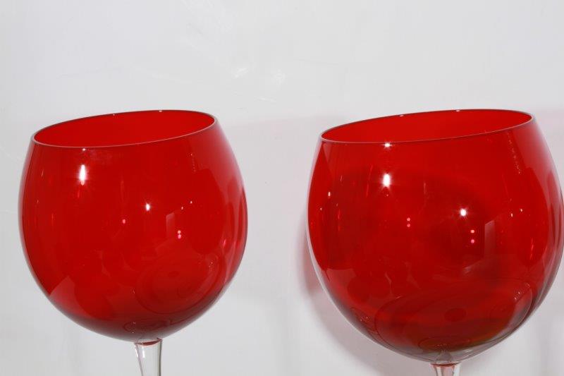 Wine Glasses With Matching Votives