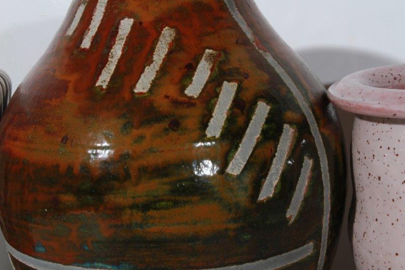 Assortment of Handmade Pottery Vases