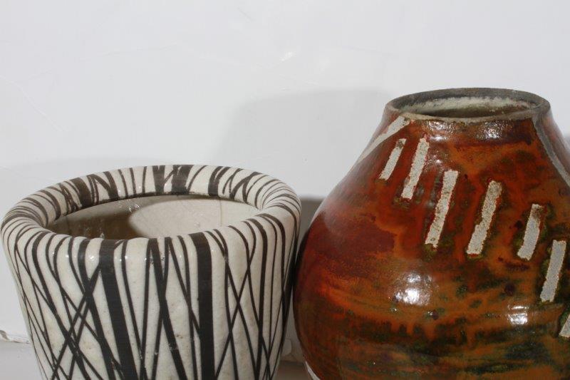 Assortment of Handmade Pottery Vases