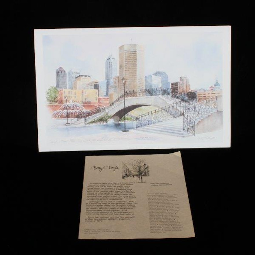 Betty C Boyle Signed Limited Edition Offset Lithograph