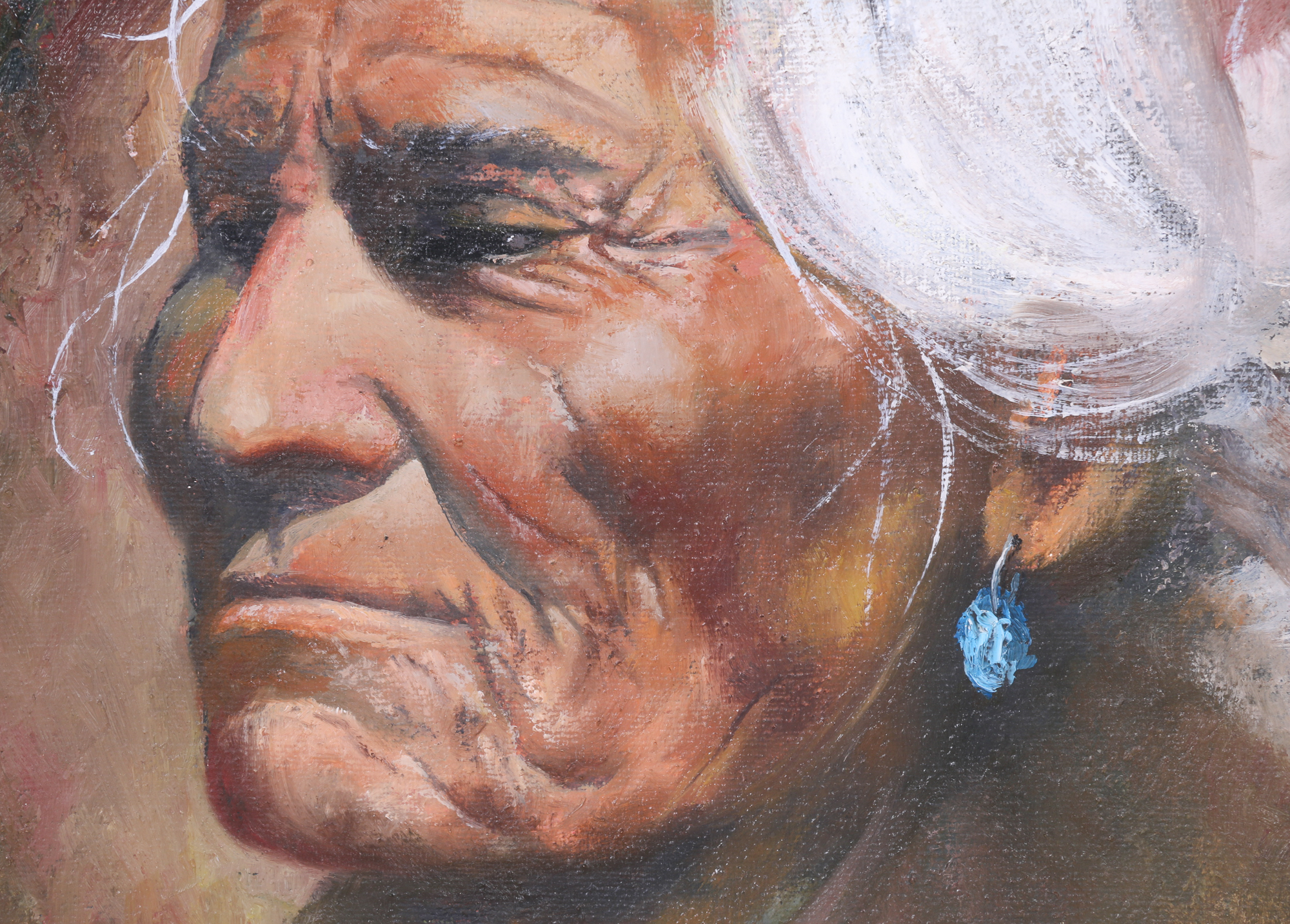 "Face of Wisdom" Portrait by Betty E Beebe