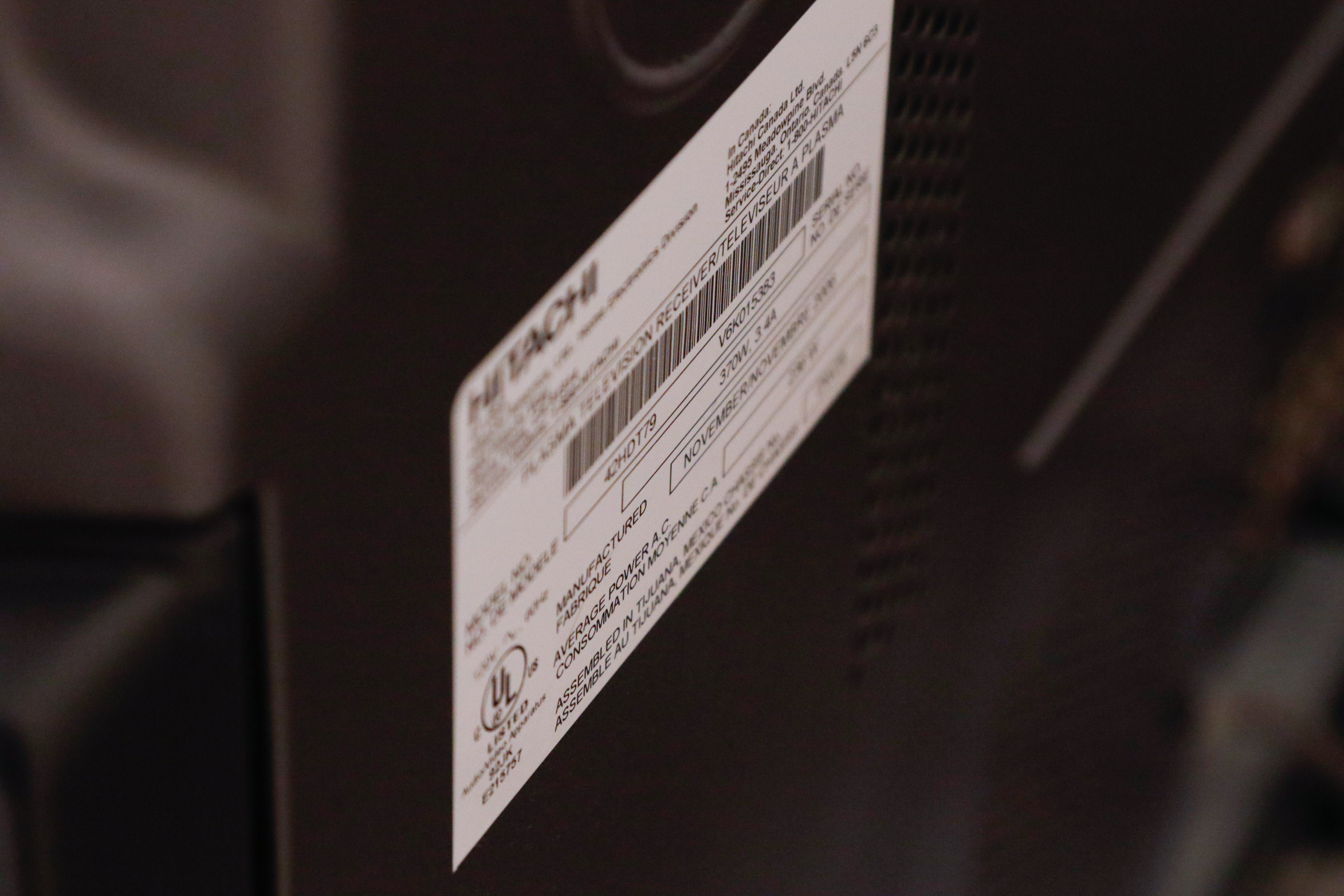 Hitachi Ultravision 42" Plasma TV and Vizio 32" Home Theater Sound Bar