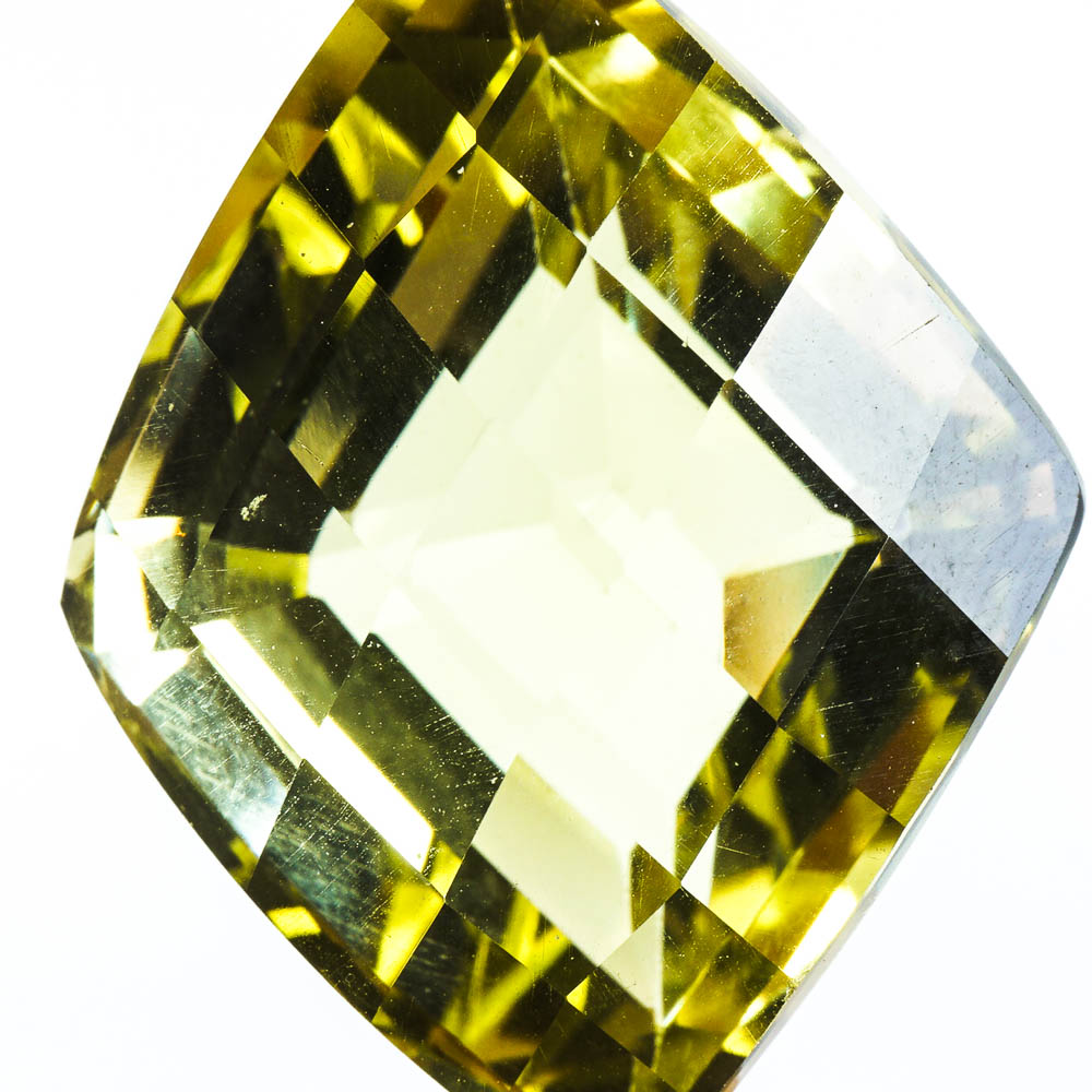 Checkerboard Cut Lemon Quartz