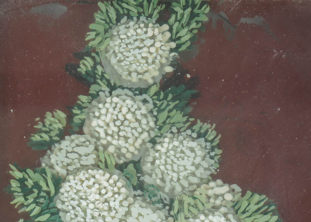 Antique Layered Reverse Glass Painting