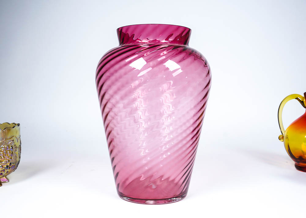 Vintage Pressed Glass Including Fenton