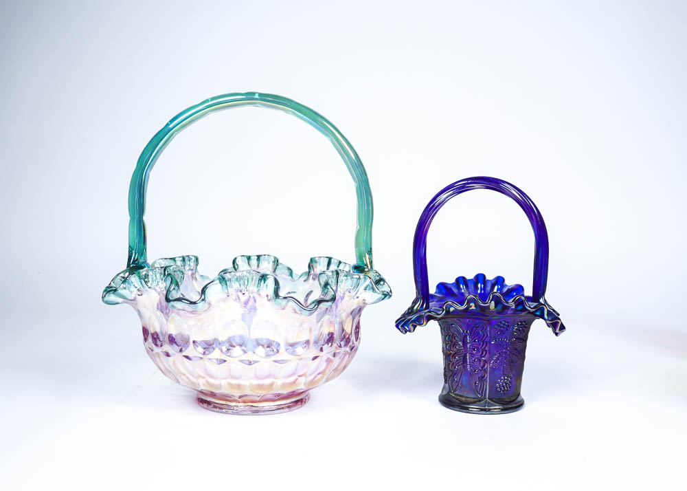 Vintage Pressed Glass Including Fenton