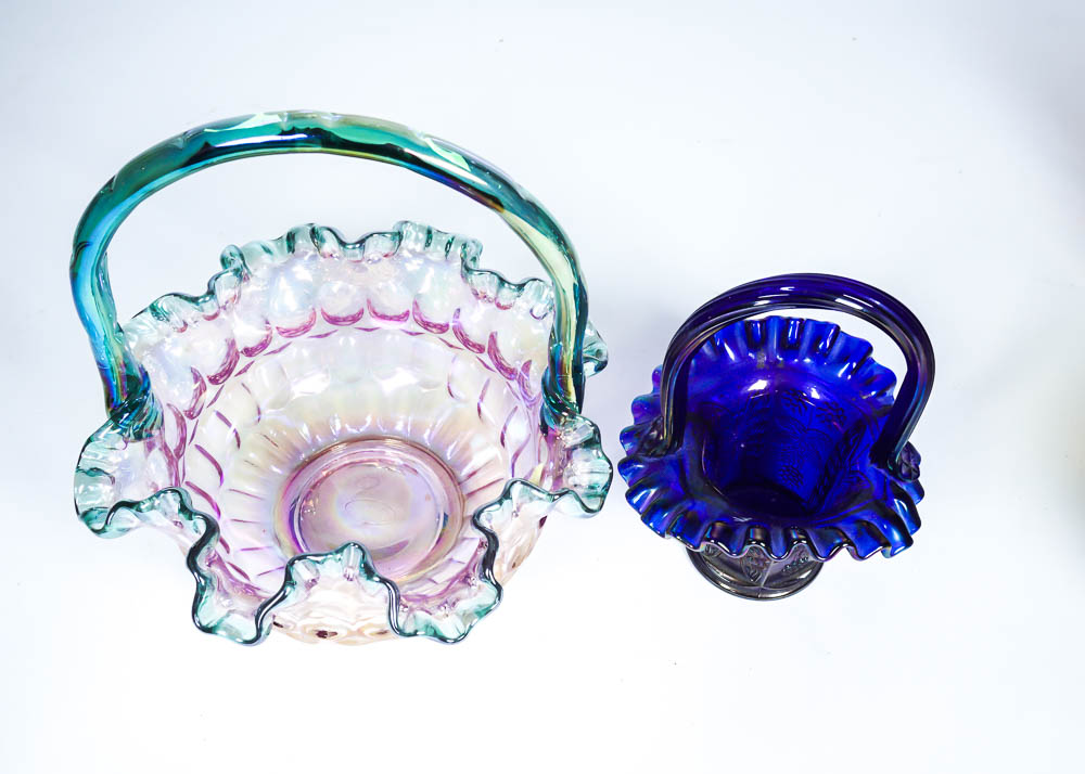 Vintage Pressed Glass Including Fenton