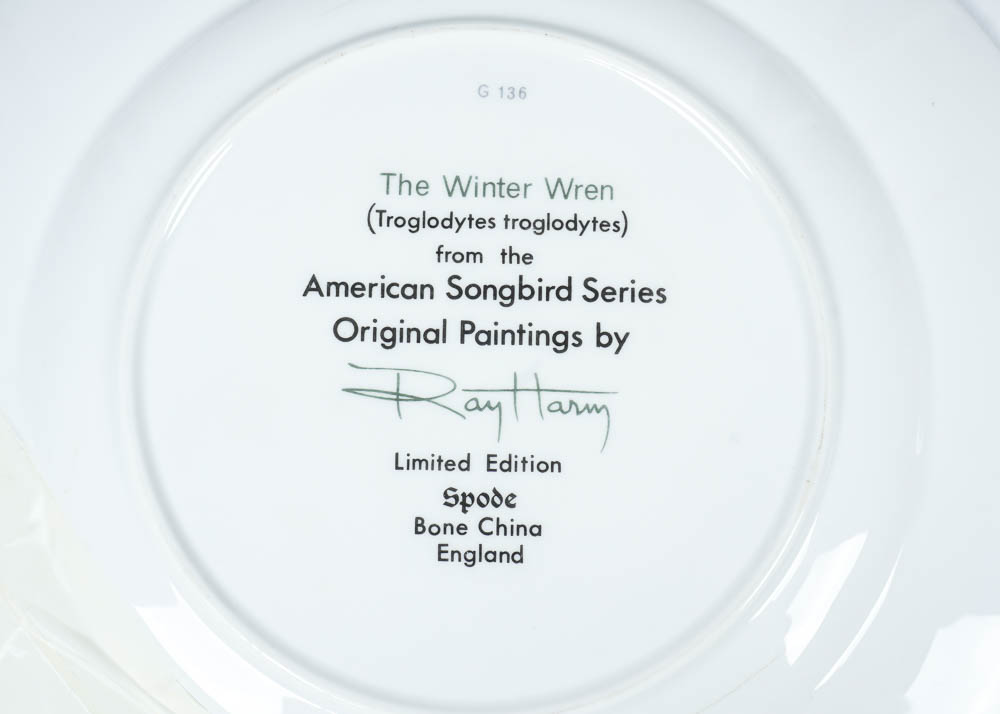 Ray Harm American Songbird Plates