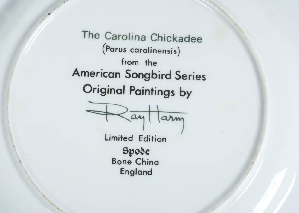 Ray Harm American Songbird Plates