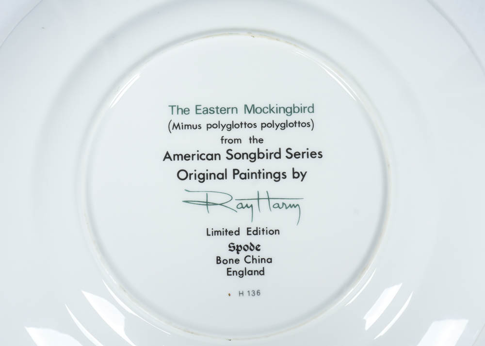Ray Harm American Songbird Plates
