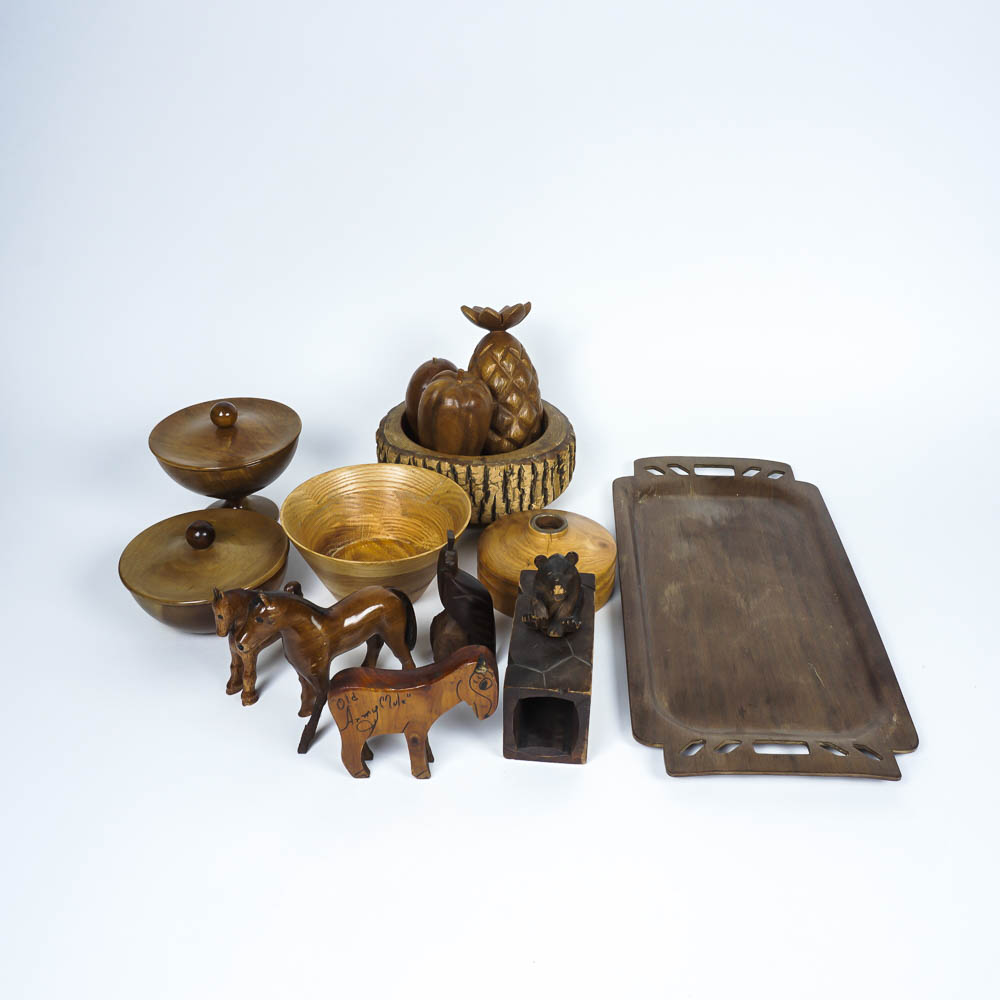 Vintage Handmade Wooden Decor