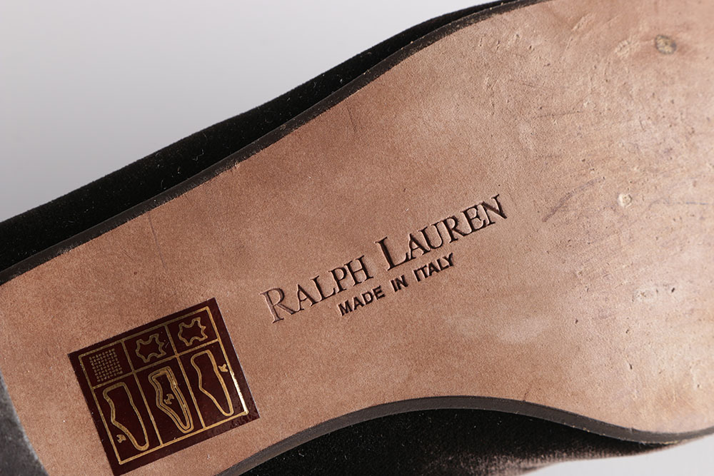 Ralph Lauren Embroidered Smoking Slipper Loafers