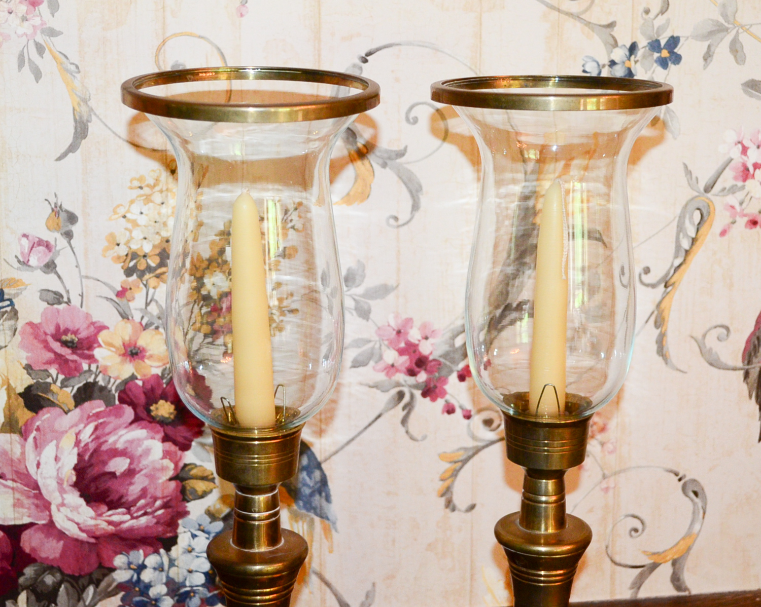 Pair Of Brass Candle Stick Holders