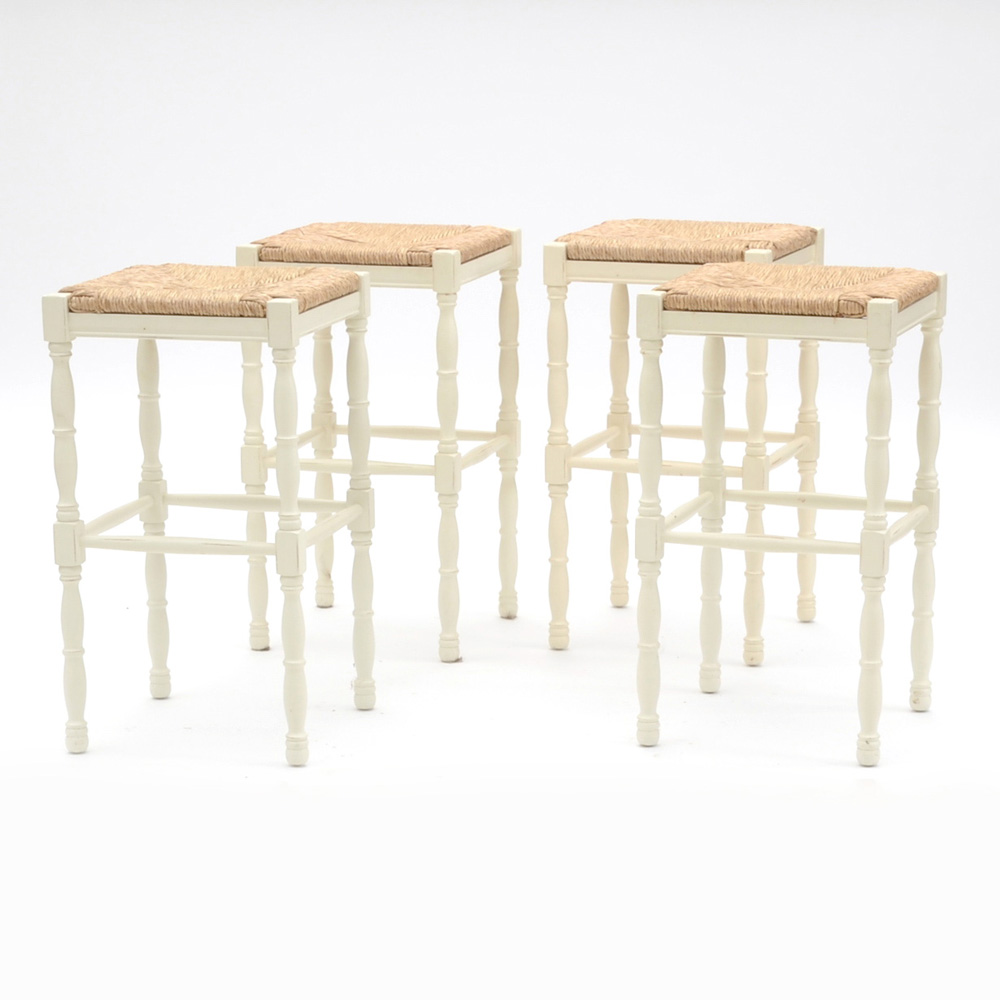 Ballard Designs White Bar Stools