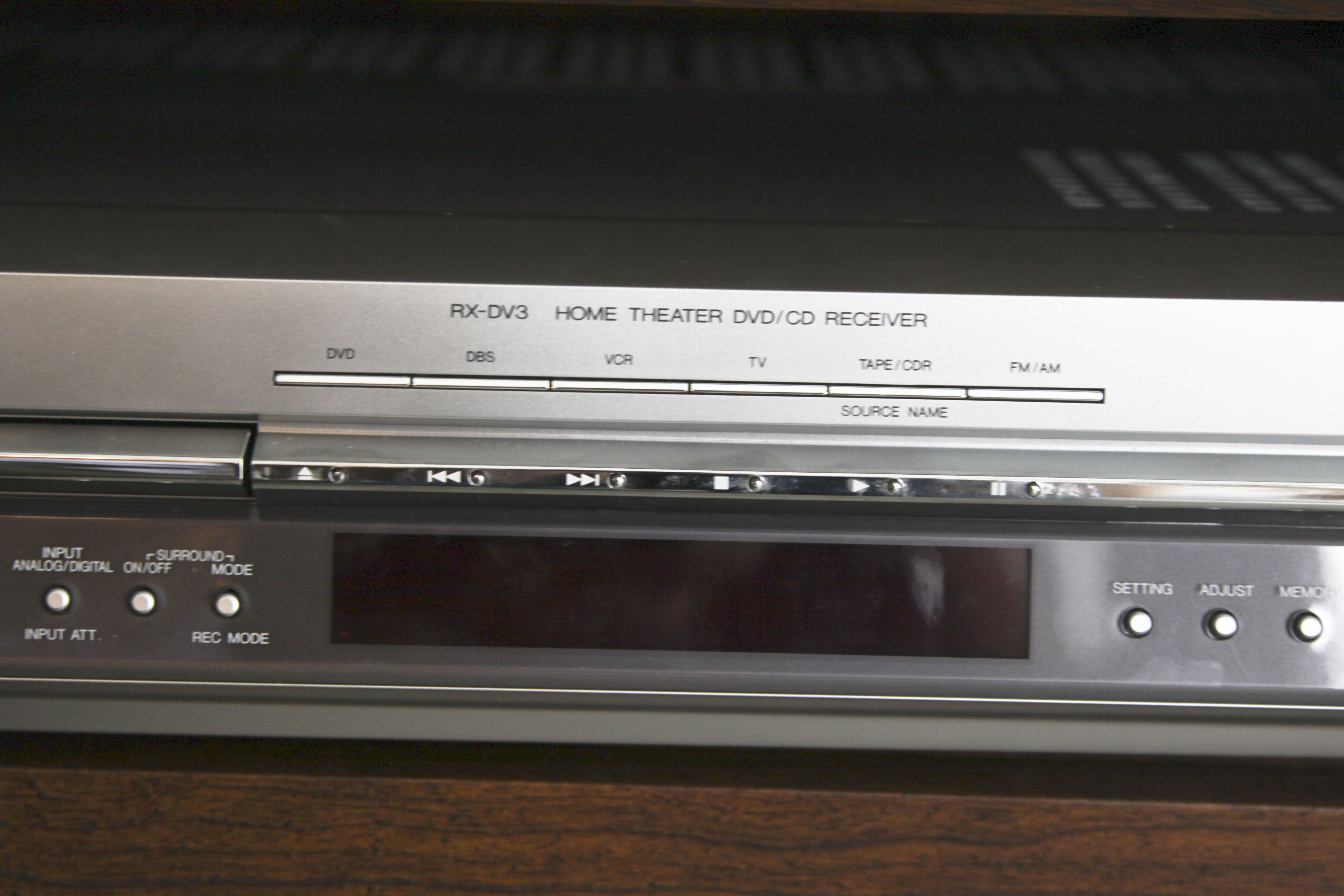 JVC RX DV3 Home Theater DVD/CD Receiver